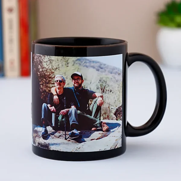 Printable Black Mug with a White Printable Patch