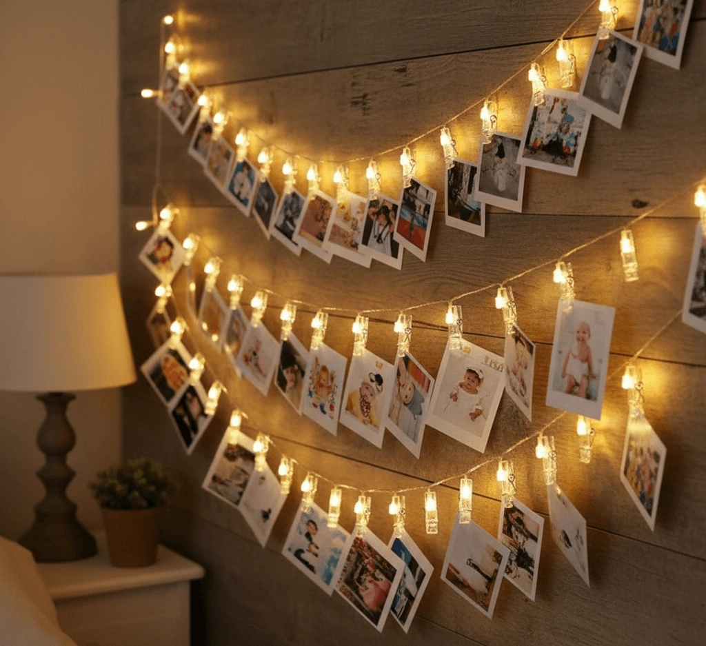 Customized Fairy Lights Photo Strips - Image 2